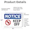 Signmission Keep Off Sign With Symbol, 14 in W x Rectangle, Vinyl Decal OS-2PACK-NS-D-1014-L-13834 - alternate 6